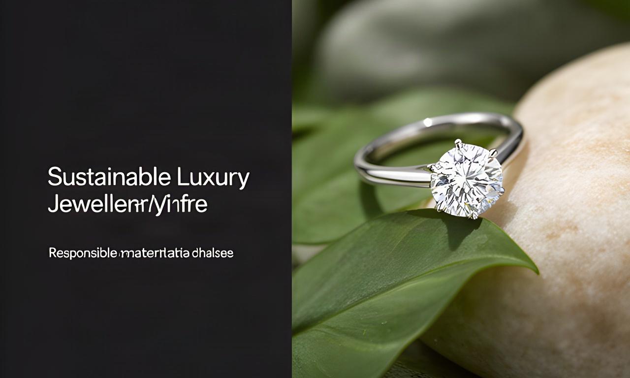 Lab-grown diamond ring resting on a green leaf beside soft natural stone